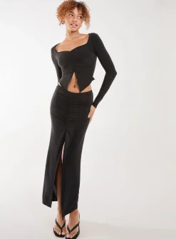 Slinky Ruched Butterfly Top