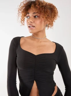 Slinky Ruched Butterfly Top