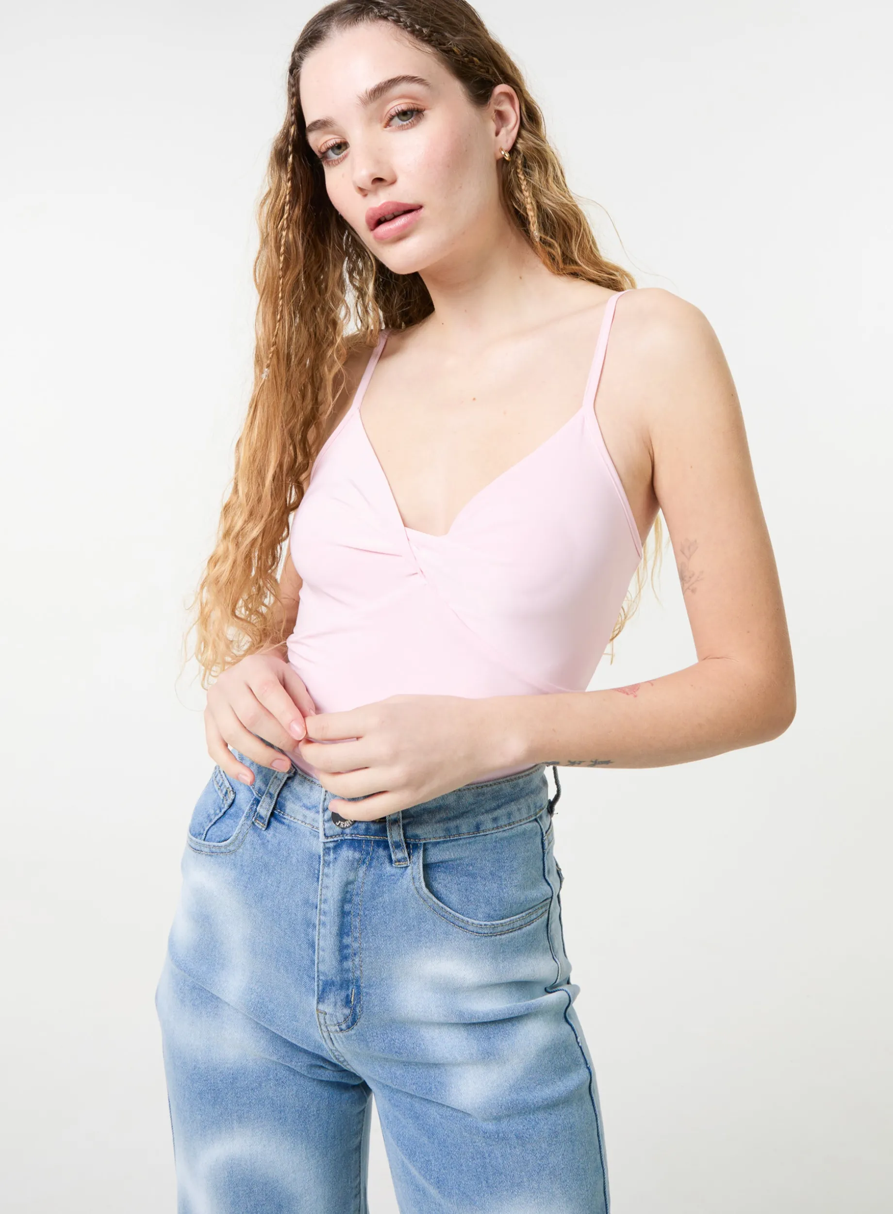 Slinky Twist Front Bodysuit