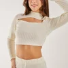 Soft Brushed Letterbox Long Sleeve Top