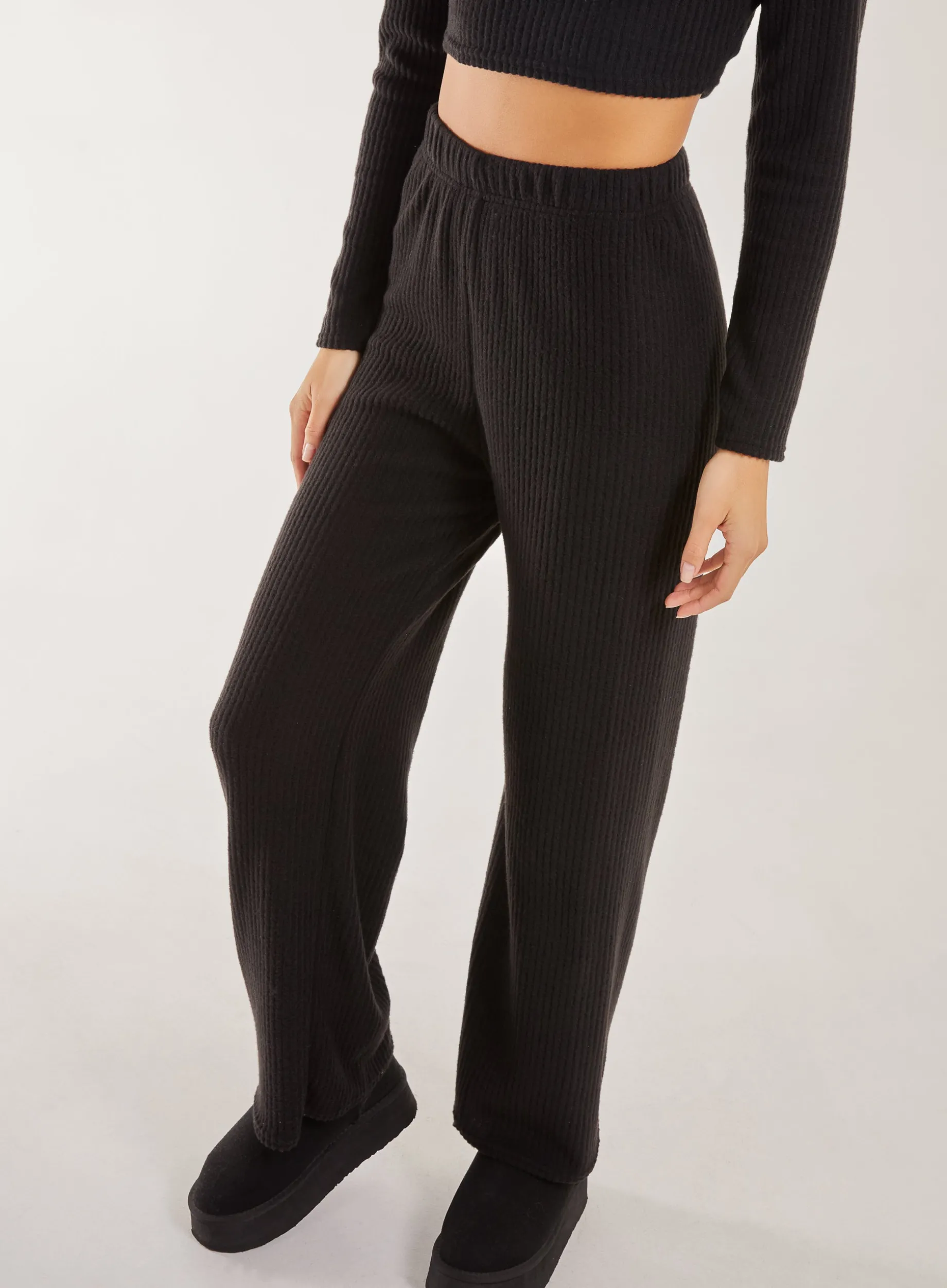 Soft Brushed Rib Flares