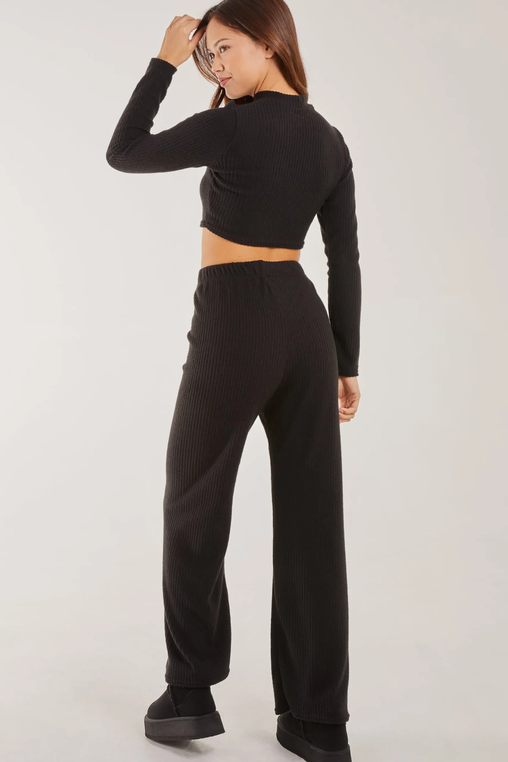 Soft Brushed Rib Flares