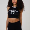 Sports Stripe Varsity Super Crop