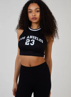 Sports Stripe Varsity Super Crop