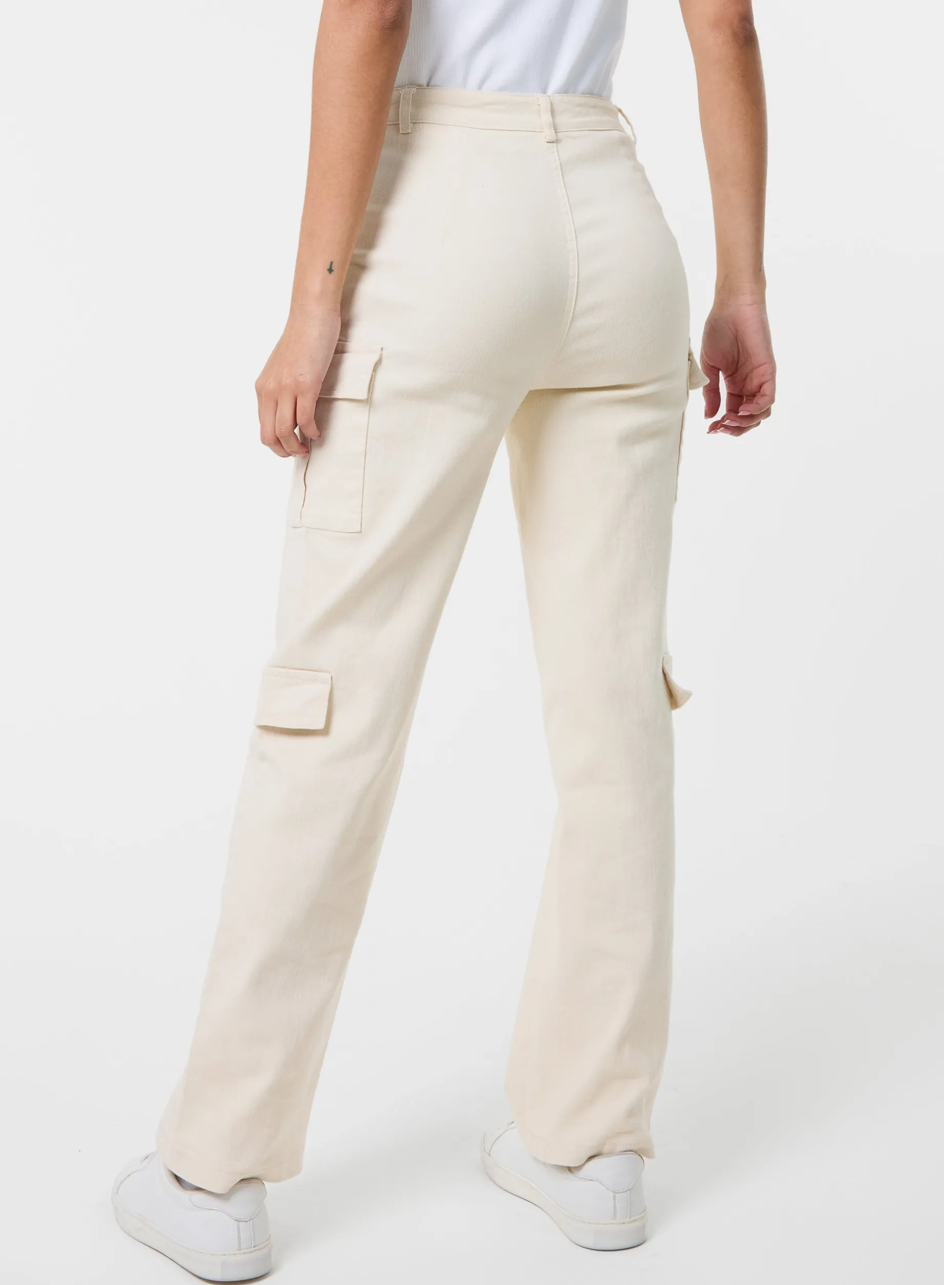Straight Leg Multi Pockets Cargo Trousers