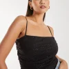 Strappy Sparkle Mesh Bodysuit