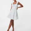 Tie Front Tiered Milkmaid Mini Dress