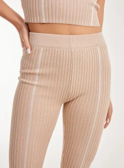 Two Tone Rib Seam Detail Flares