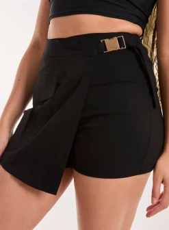 Utility Belt Detail Wrap Skort