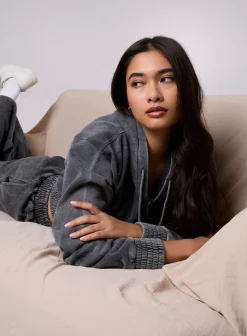 Wash Cropped Hoodie