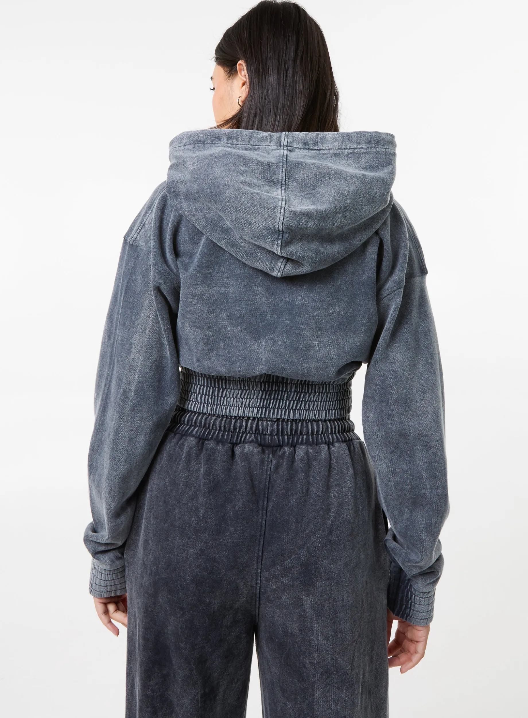 Wash Cropped Hoodie