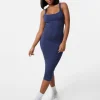 Washed Ribbed Racer Dress