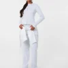 Wide Leg Ribbed Trousers