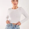 Zig Zag Jersey Long Sleeve Top